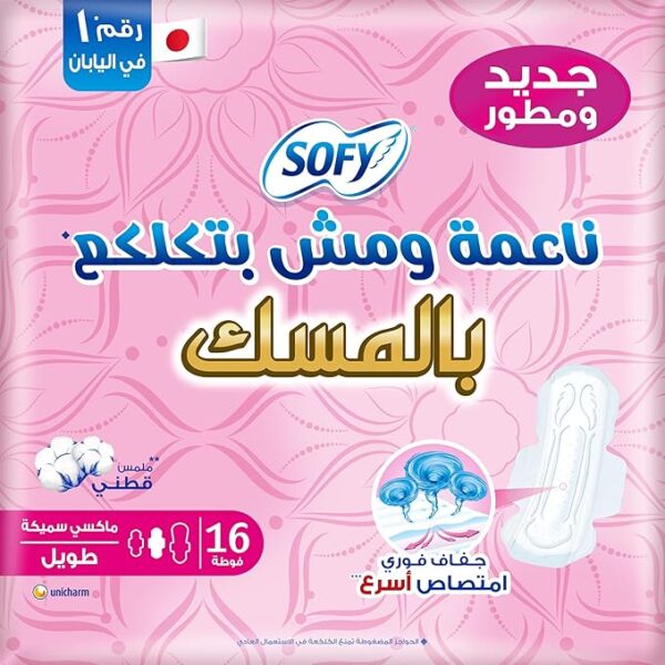 28 SOFY SOFT & LUMP 16 PADS MAXI LONG MUSK OFF
