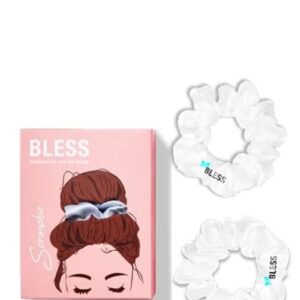 BLESS SATIN SCRUNCHIE WHITE