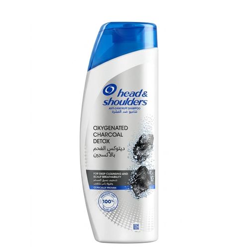 H & S SHAMPOO 400 ML OXYGENATED CHARCOAL DETOX