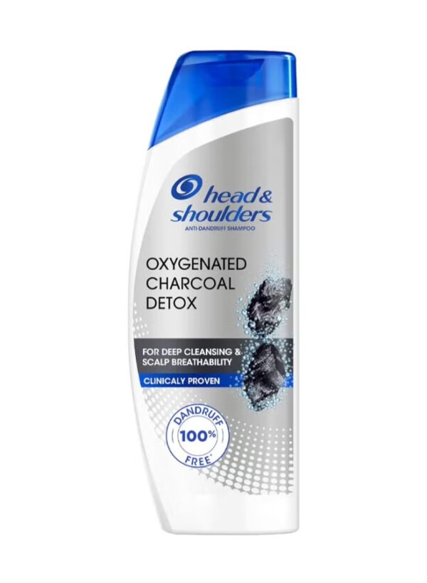 H & S SHAMPOO 600 ML OXYGENATED CHARCOAL DETOX