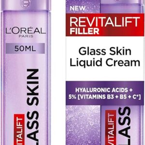 LOREAL REVITALIFT FILLER GLASS SKIN LIQUID CREAM 5
