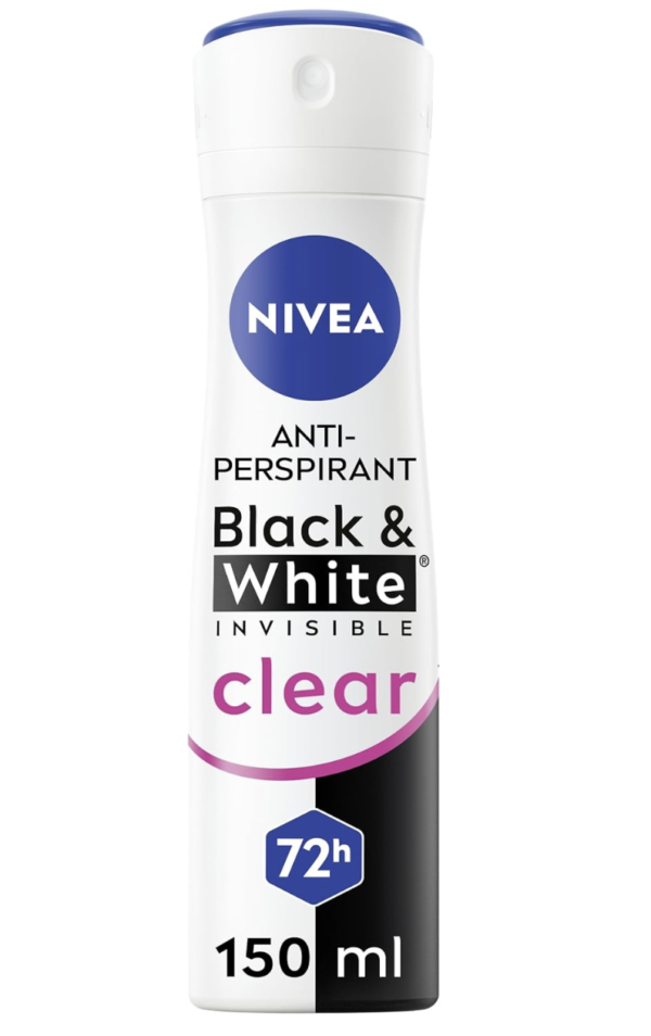 NIVEA DEO. SPRAY 150 ML INVISIBLE WOMAN BLACK & WH
