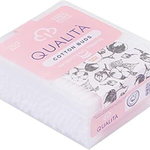 QUALITA COTTON BUDS 200 PCS CIRCLE