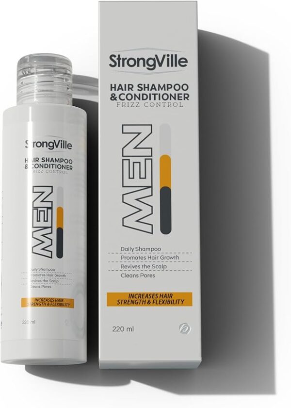 STRONGVILLE MEN SHAMPOO & COND. 220 ML FRIZZ CONT