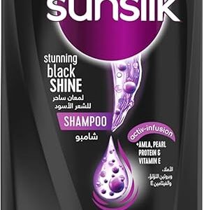 SUNSILK SHAMPOO 350 ML STUNNING BLACK SHINE BLACK