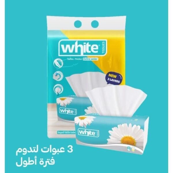 WHITE PLUS TISSUES 550 PCS 3 PLAY CARTOON BOX