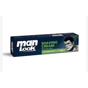 MAN LOOK. SHAVING CR 40 GM ALOE VERA أخضر